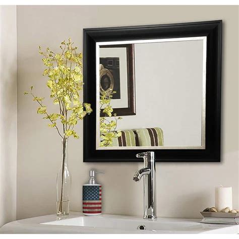 30 inch wide mirror|30x30 framed bathroom mirror.